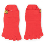 Vibram Full Cover Socks - No Show Red-Footwear-Barefoot.kw