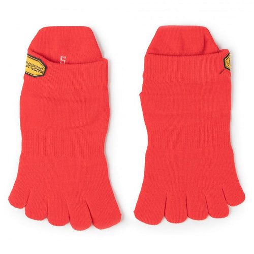 Vibram Full Cover Socks - No Show Red-Footwear-Barefoot.kw