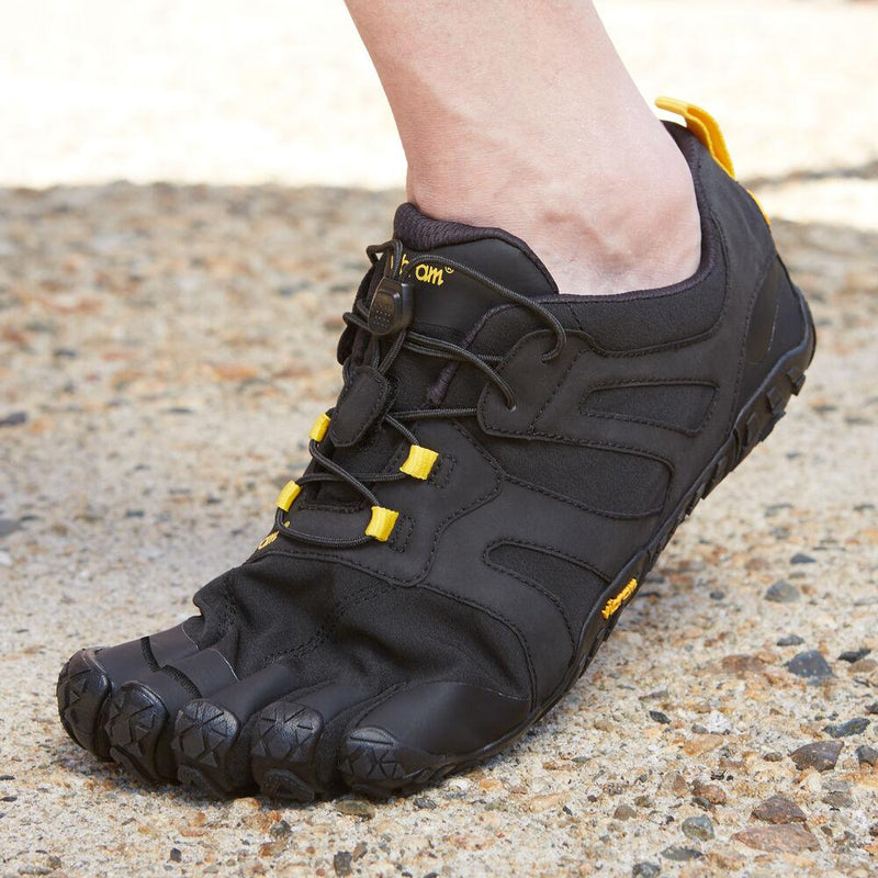 Vibram V-Trail 2.0 Men - Black/Yellow-Footwear-Barefoot.kw