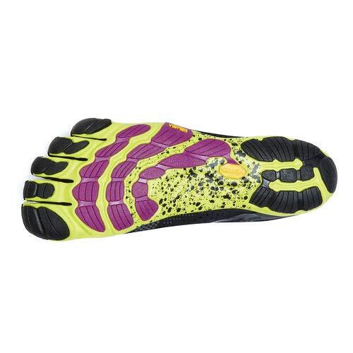 Vibram V-Run for Women - Black/Yellow/Purple-Footwear-Barefoot.kw