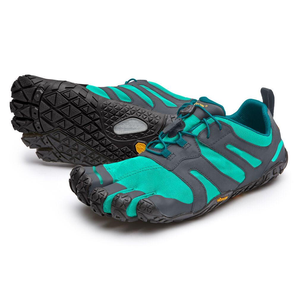 Vibram V-Trail Women Blue/Green Vibram Five Fingers Shoes