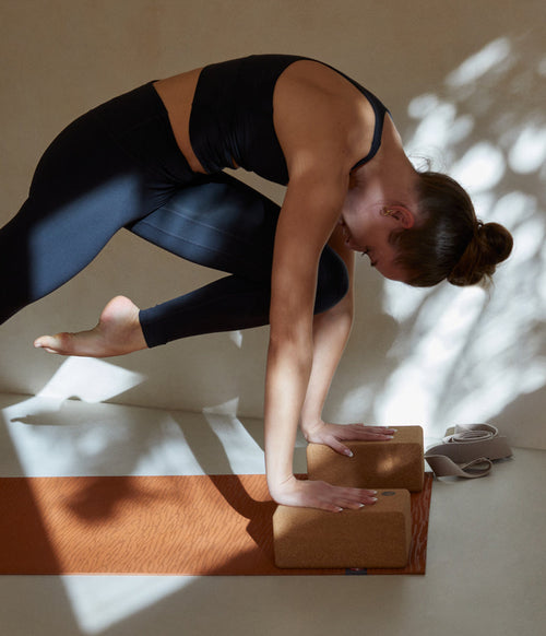 Manduka Cork Yoga Block - 4 inch-Yoga Accessories-Barefoot.kw