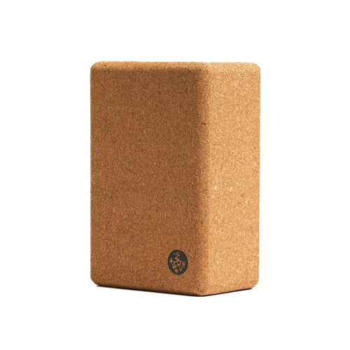 Manduka Cork Yoga Block - 4 inch-Yoga Accessories-Barefoot.kw