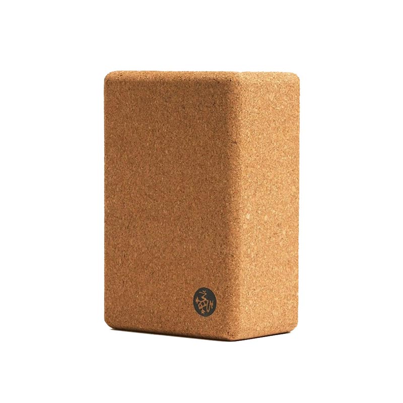 Manduka Cork Yoga Block - 4 inch-Yoga Accessories-Barefoot.kw