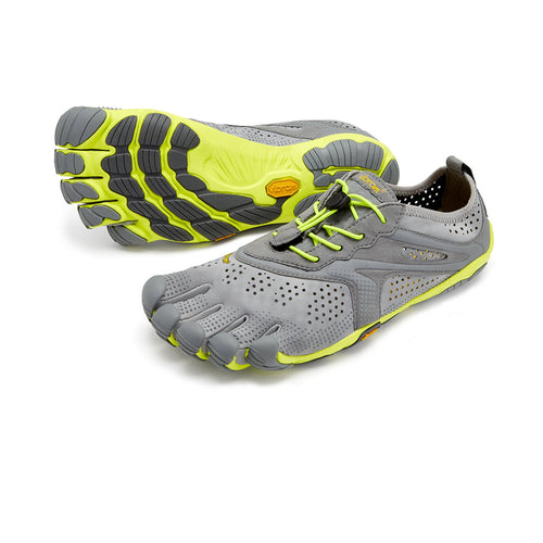 Vibram V-Run Men - Grey/Yellow-Footwear-Barefoot.kw