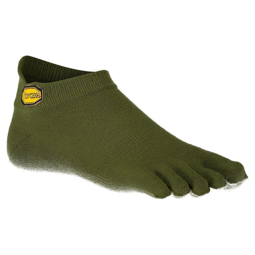Vibram Full Cover Socks - No Show Military Green-Footwear-Barefoot.kw